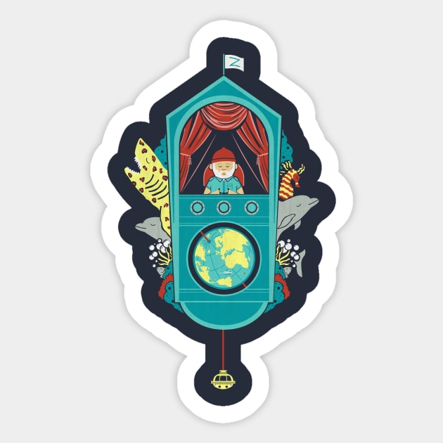 Aquatic Adventurer Sticker by HandsOffMyDinosaur